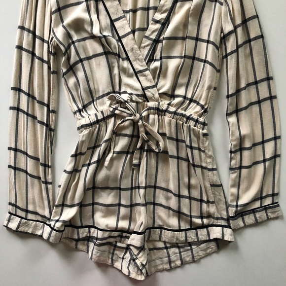 (UO) Out From Under Plaid Beachy Romper - Picture 4 of 7